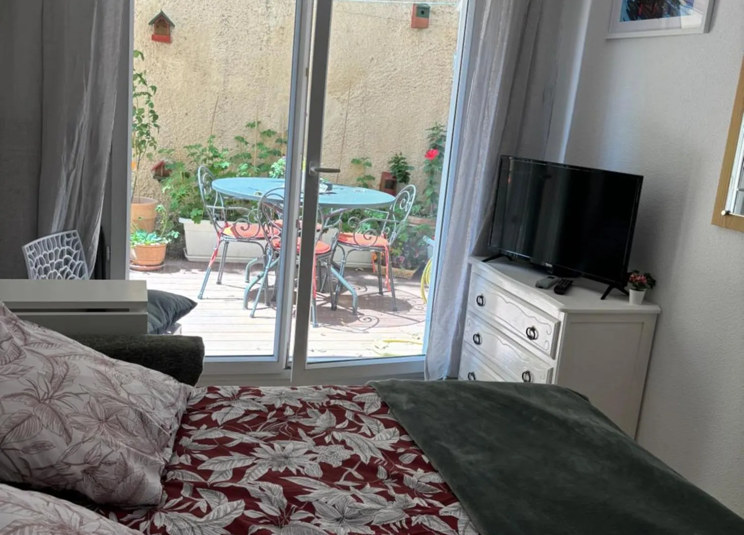 Daire Studio Jardin 5 Mn Plage Monaco Air Conditioner Beausoleil Fransa